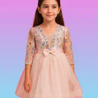 لباس مجلسی دخترانه مدل کوتاه