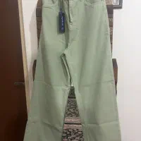 شلوار نیم بگ کتان