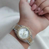 ساعت‌‌زنانه‌‌دخترانه‌پرنگین‌روکلس‌قفل‌مخفی‌تقویم‌د