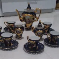 ظروف لیلی مجنون سورمه ای دکوری تزئینی کشکول گلدان|کلکسیون اشیاء عتیقه|مشهد, شاهد (شهرک غرب)|دیوار