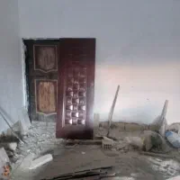 یک فرغون کار کرده یک عدد درب چوبی ۸۷*۲|مصالح و تجهیزات ساختمان|خرمآباد, |دیوار