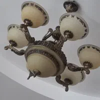 لوستر ۶شاخه بدنه برنز