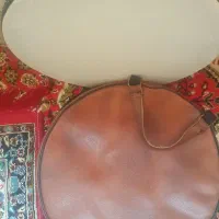 دایره با کیف وجای مضراب ومیکروفن|سازهای سنتی|تبریز, |دیوار