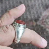انگشتر عقیق با رکاب نقره ۹۵۰ ضخیم|جواهرات|تهران, حشمتیه|دیوار