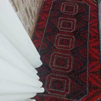 فرش ۱۲ متری قرمز و قالیچه دستی قرمز|فرش|خواف, |دیوار