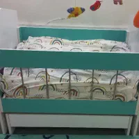 تخت گهواره ای|تخت و صندلی بچه|اهواز, شهرک دانشگاه|دیوار