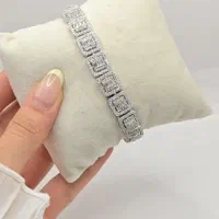 دستبند تمام نقره مدل امرالدکات ۹۲۵ عیار|جواهرات|تبریز, |دیوار