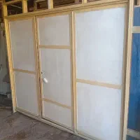 درب حیاط ۳لنگه ماشین رو|مصالح و تجهیزات ساختمان|آبادان, |دیوار