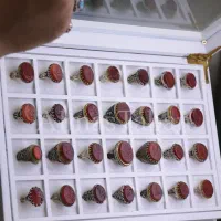 انگشتر عقیق مردانه با حک دست نویس استاد حکاک