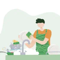 استخدام ظرف شوی در رستوران