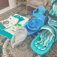 سرویس کالسکه کامل سرویس پلاستیک نوزاد و سرویس خواب|اسباب و اثاث بچه|مشهد, دوست آباد|دیوار