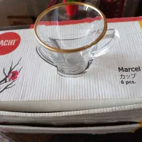 دو دست استکان  لب طلایی|ظروف سرو و پذیرایی|رودهن, |دیوار