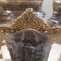 مبل فرانسوی ۹نفره تمام منبت شده کار ملایری|مبلمان خانگی و میز عسلی|قزوین, |دیوار