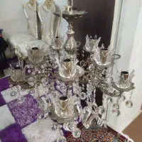 لوستر برنز پنج شاخه|لوستر و چراغ آویز|اسلام‌شهر, شهرک سعیدیه|دیوار