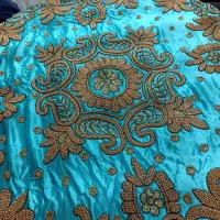 رومیزی سرمه دوزی مخمل مناسب جهیزیه
