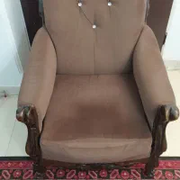 مبل راحتی تک نفره چوب