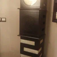 ساعت ایستاده فلش خور +میز گلس