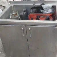 سینک تمام استیل با کابینت تمام استیل