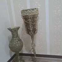 گلدان وسطل اشغال برنز