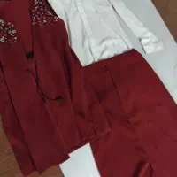 ست سه تیکه  مخمل دخترانع شیک