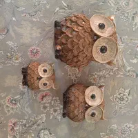 مجسمه 3 تایی جغد|مجسمه، تندیس، ماکت|قزوین, |دیوار