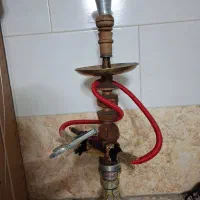 قلیان چوبی دو سیب کاملا سالم