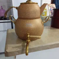 کتری و قوری خارجی همراه قوطی