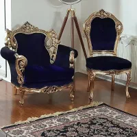 ست مبل استیل 9 نفره ورق طلا