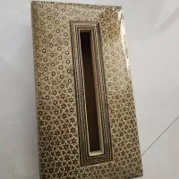 جا دستمال کاغذی و جا قلمی منبت قدیمی