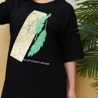 تی شرت طرح پر و مهره