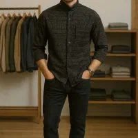 پیراهن کنفی چاپی (تولیدی کلبه مد)