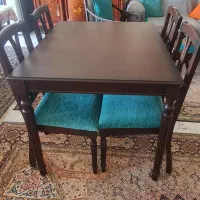 میز و صندلی غذاخوری ۴ نفره چوب