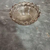 یک دست میوه خوری و یک دست پیاله جدید دودی طلایی