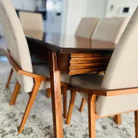 میز غذا خوردی ۶ نفره|میز و صندلی غذاخوری|صائین قلعه, |دیوار