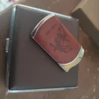 جعبه سیگار و فندک طرح چرمی