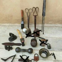 وسایل فولادی قیچی سنگ ساعت شاقول سگک قلاب|کلکسیون اشیاء عتیقه|تهران, آبشار|دیوار