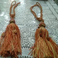 والان پرده قهوه ای ۲ عدد|پرده، رانر، رومیزی|تهران, آشتیانی|دیوار