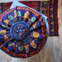 پشتی گرد (لوله ای) پته|پشتی|کرمان, |دیوار