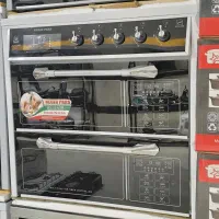 اجاق نگین پارس 5 شعله صفحه لعاب چدن با گارانتی