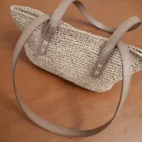 کیف رافیا مدل ساحلی|کیف، کفش، کمربند|سلماس, |دیوار