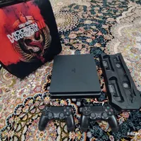 فروش ps4 اسلیم ۱ترا ۲دسته همراه با لوازم جانبی|کنسول، بازی ویدئویی و آنلاین|محلات, |دیوار