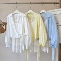 ست پینترستی پاستیلی شومیز شلوار دامن ترند وارداتی