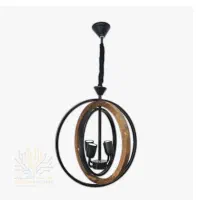 لوستر چوبی فلز .چوبین.|لوستر و چراغ آویز|گرگان, |دیوار