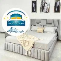 تخت خواب دو نفره۱۶۰در۲متر(تختخواب۲دونفره)تشک هیلسا