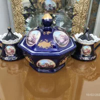 ظروف دکوری سرمه ای لیلی مجنون|صنایع دستی و سایر لوازم تزئینی|تهران, شهرک محلاتی|دیوار