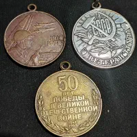 سه مدال قدیمی شوروی