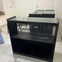 میز کانتر پیشخوان چوبی شیشه ای مشکی|فروشگاه و مغازه|تهران, هلال احمر|دیوار