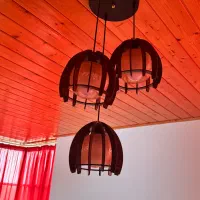 لوستر چوبی|لوستر و چراغ آویز|نوشهر, |دیوار