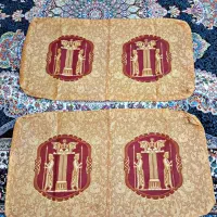 دو تا پشتی سنتی با اندازه (۱۰۰×۶۰) کاملا تمیز و نو