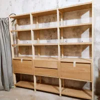 قفسه، شلف، طبقه، نظم دهنده|کتابخانه، شلف، قفسه‌های دیواری|طرقبه, |دیوار